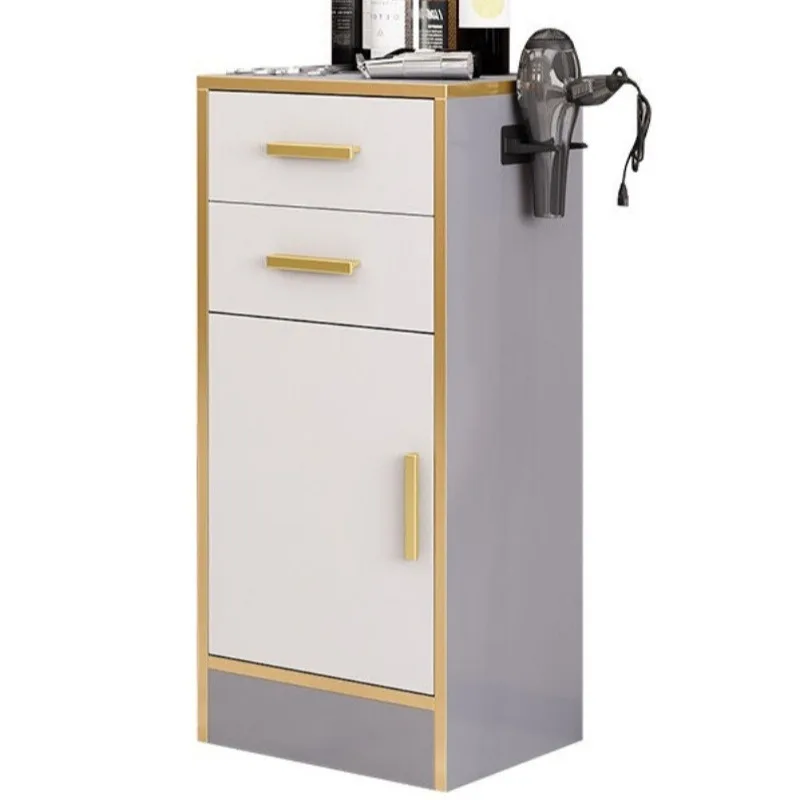 Rolling Storage Salon Furniture Modern Trolley Wood or Metal 35*30*80cm