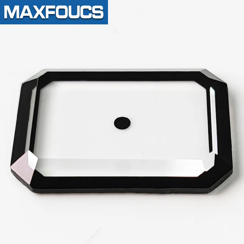 Mineral Glass Suitable For PREMIÈRE H-3250 H-3257 H-3750 H-3248 H-4199 Square Transparent With Black Edge Watch Repair Parts