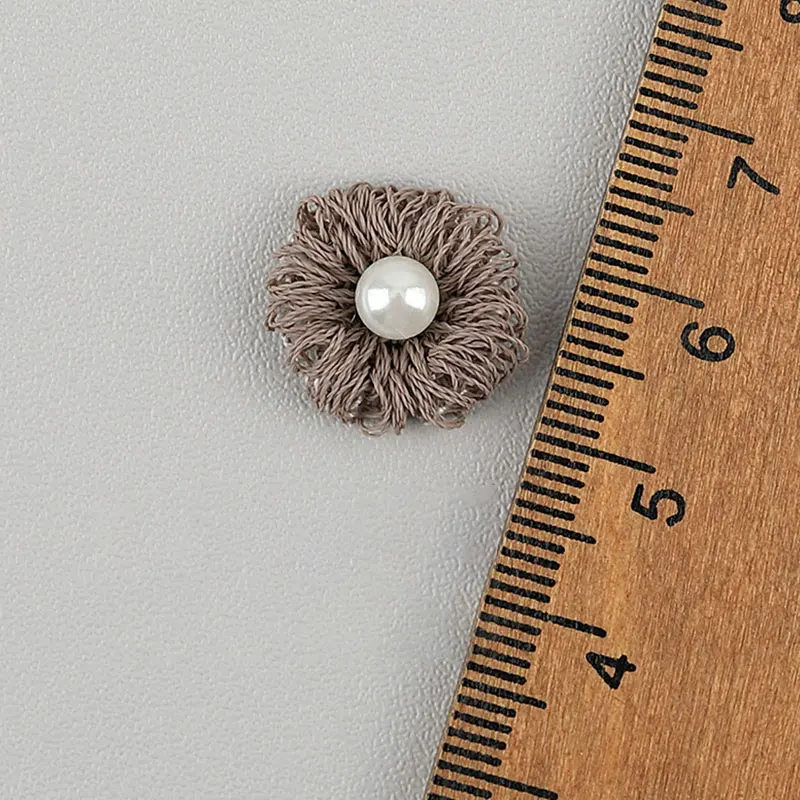 50 Stück Perlen-3D-Blasen-Applikationen mit kleinen Blumen für DIY-Kinderhaarspangen, Schuhe, Hüte, Dekorationsaufnäher – Detail 9
