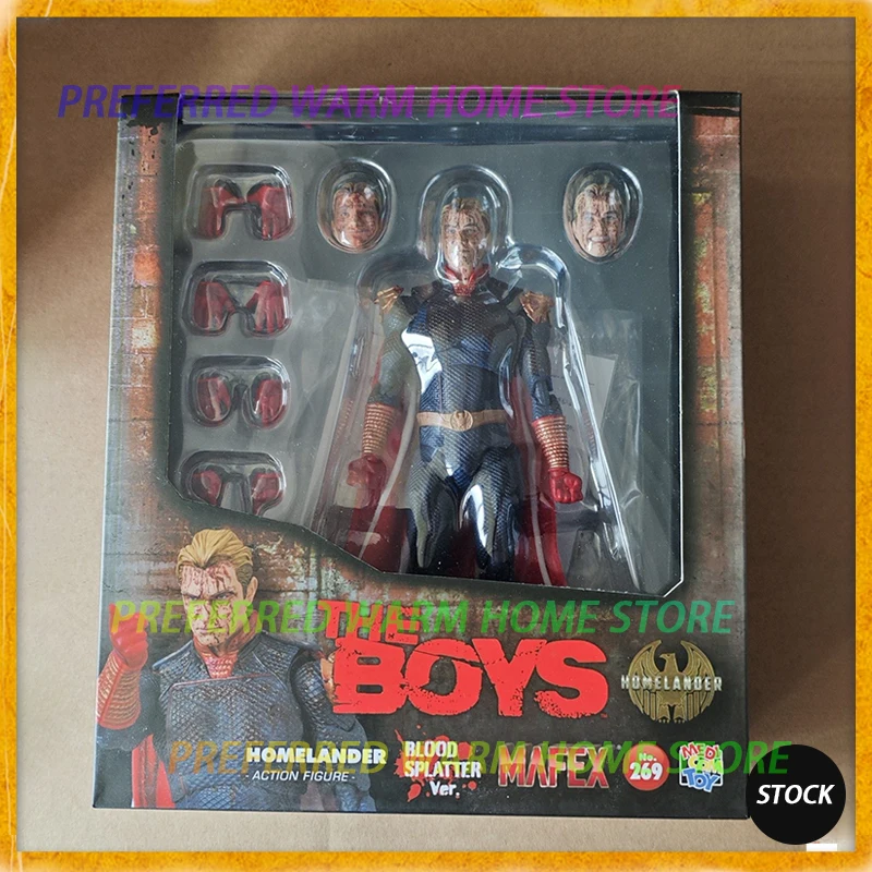 En stock Originado MAFEX 269 Homelander BLOOD SPLATTER Ver. Juguetes de modelos móviles FIGURA DE ACCIÓN The Boys The Homelander