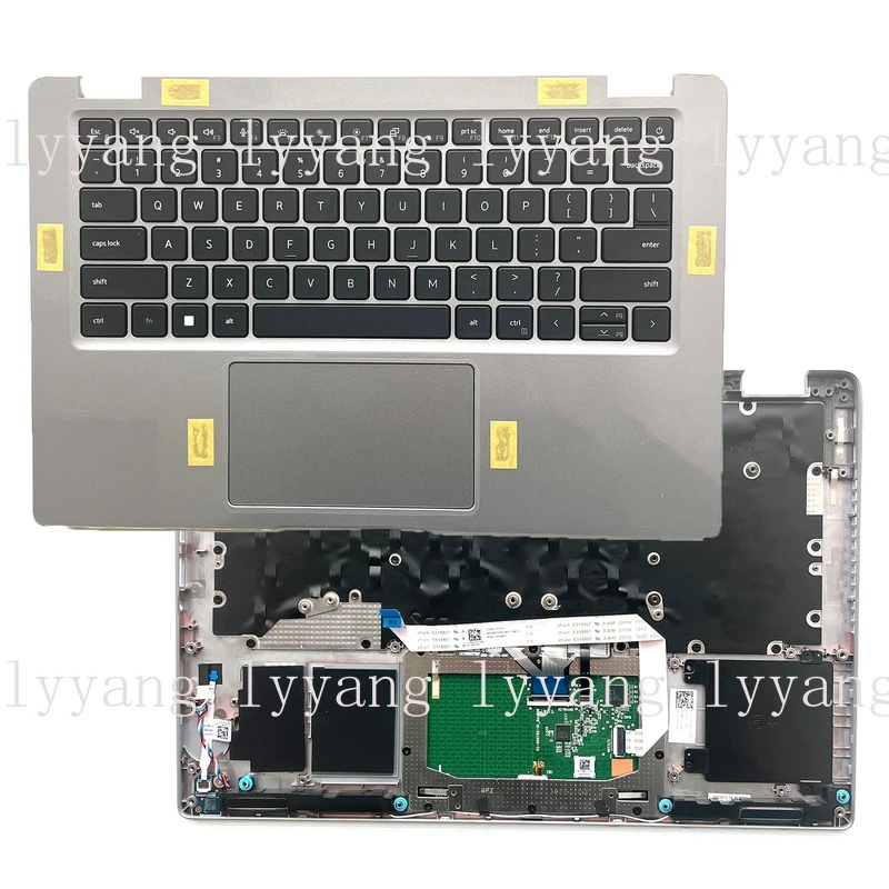 Para Dell Latitude 5420 E5420 Palmrest con teclado retroiluminado A20697 Ranura para tarjeta N/SC