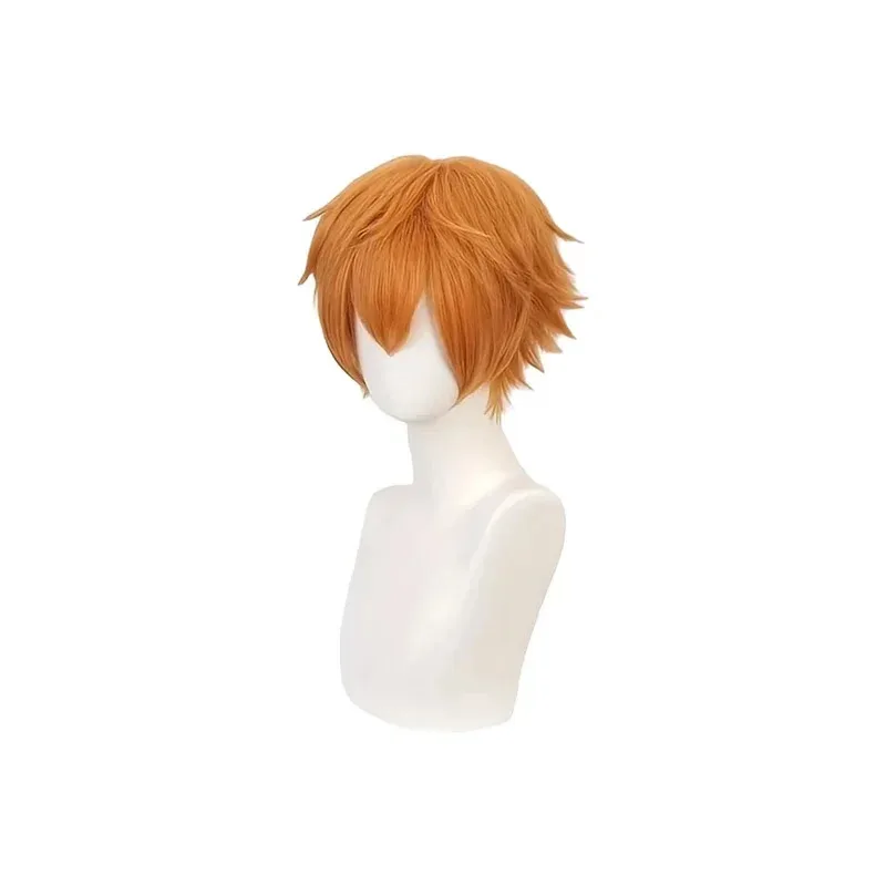 Anime Toilet Bound Hanako Minamoto Kou Pelucas cortas amarillas para cosplay Peluca de pelo sintético resistente al calor