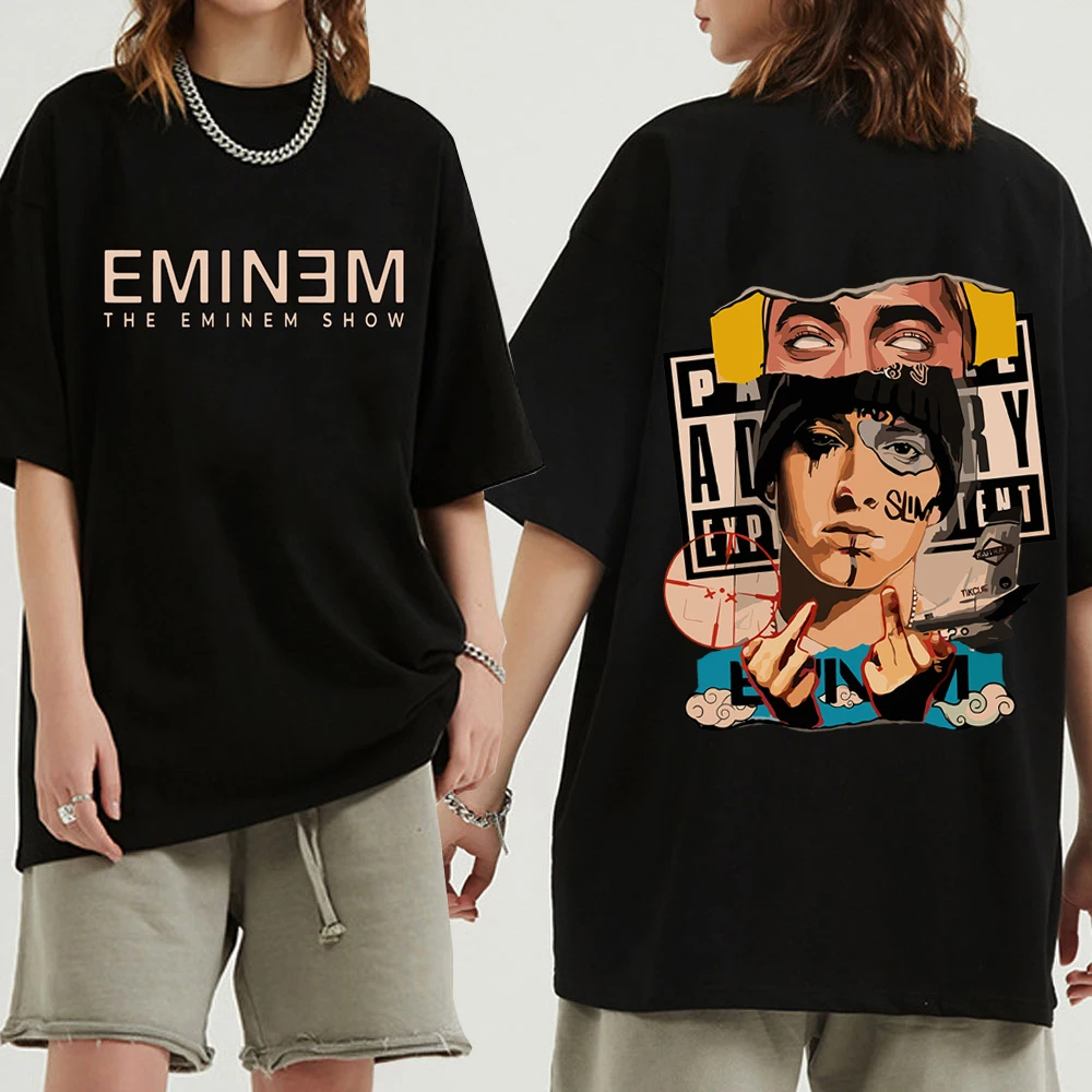 Eminem Houdini 2024 T-Shirts Unisex Harajuku O-Neck Short Sleeve Popular Music Shirts Fans Gift