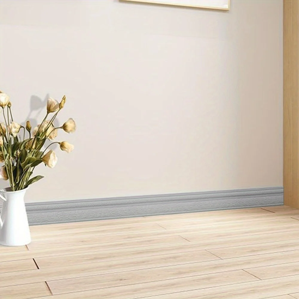 230cm 3D Self Adhesive Foam Wall Trim Strip for Door Frame Edge and Corner Accent Decorative Molding Flexible Easy To Install