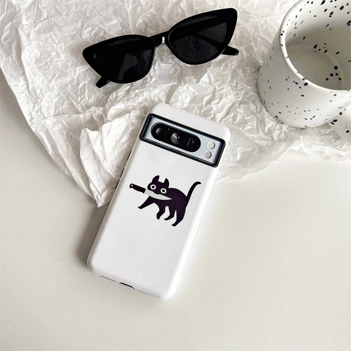 Cute kitten Full package Two-In-One film case suitable for Google Pixel 8 7 6 Pro 8A trendy phone cases for men and women