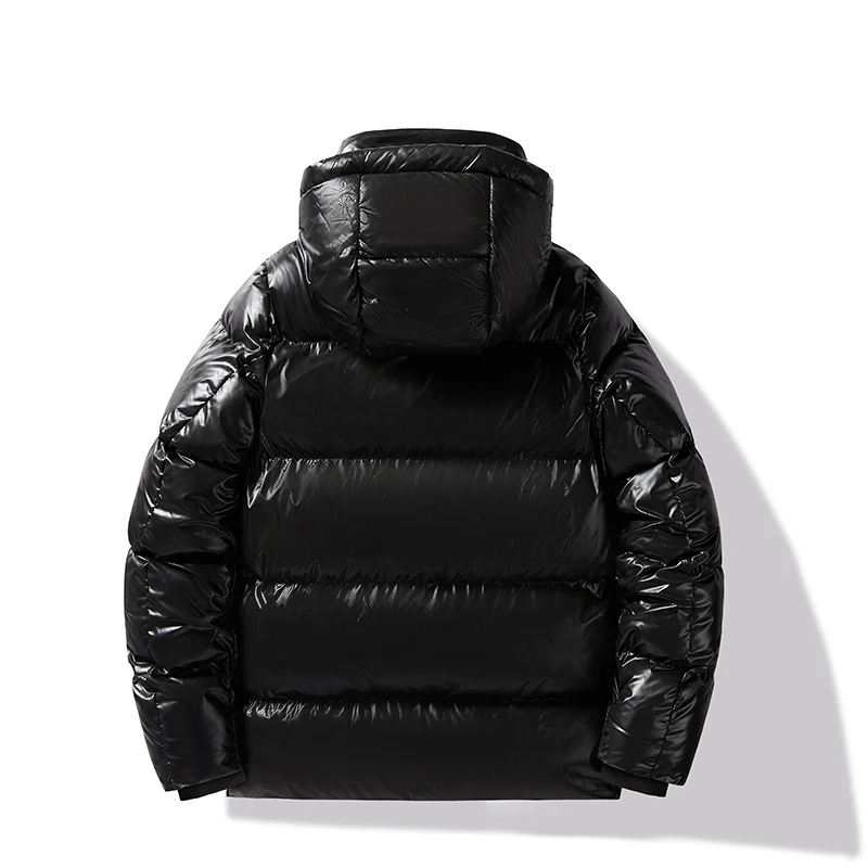 Winter Männer lässig wind dicht Kapuze dicke Parkas Herren Puffer schwarz Gold Vintage klassische Bomber Jacken Mantel männlichen Mantel im Freien