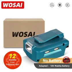 WOSAI MT-Series 20V Battery Adapter ADP05 Power Source Charger with LED Work Light & 1 PD USB-C & 1 USB Ports Lighting Charger