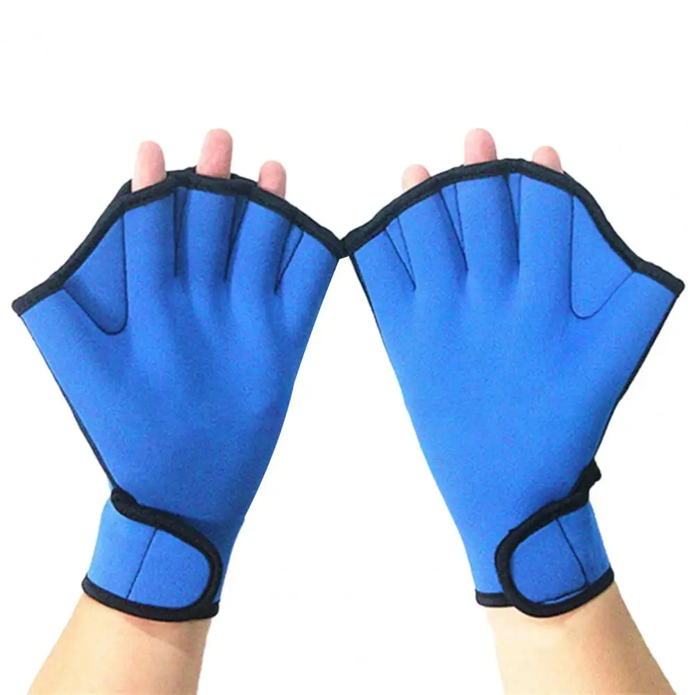 1 Pair Half Finger Swimming Gloves  Swim Training Gloves Webbed Gloves Diving Men Women Snorkeling Swimming Paddle Gloves