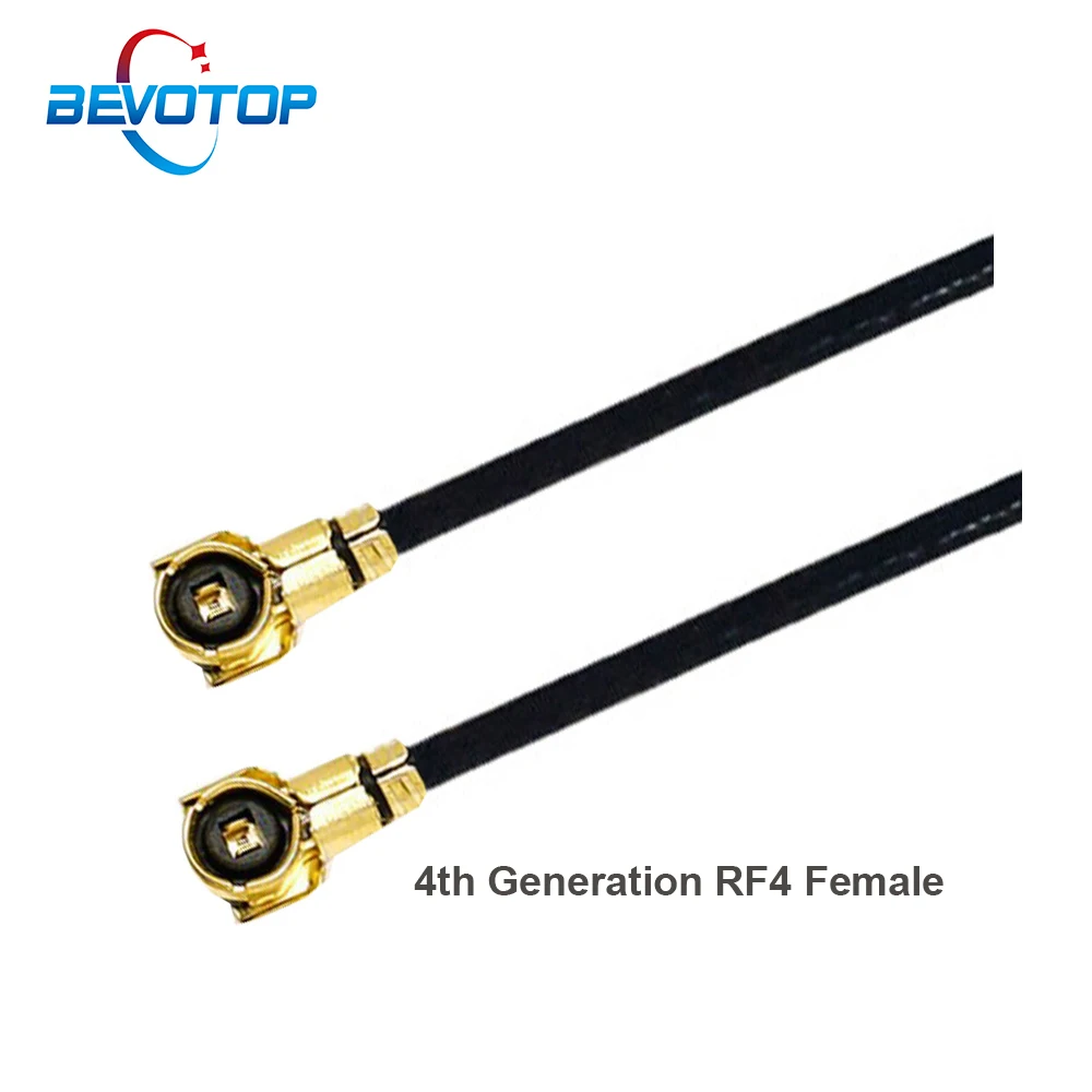 BEVOTOP 10pcs/lot RF4 IPX4 Female to RF4 MHF4 Female Jack RF1.13 Cable GSM GPRS 3G WIFI Modem Antenna Extension Jumper Cable