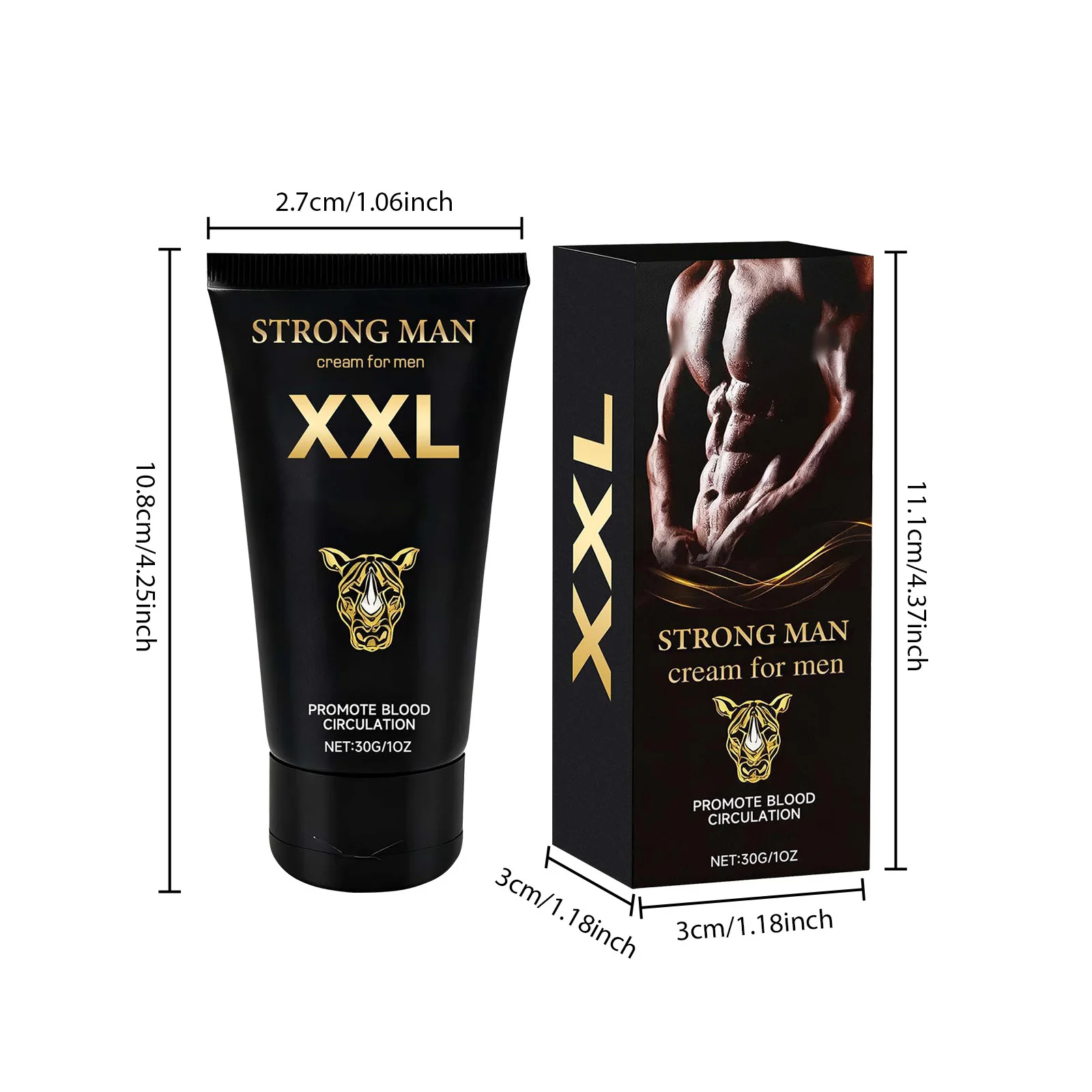 كريم تأخير الرجال كريم العناية الخاصة للرجال كريم مرطب ومغذي للجسم لتقليل الانزعاج وتعزيز الدورة الدموية #3