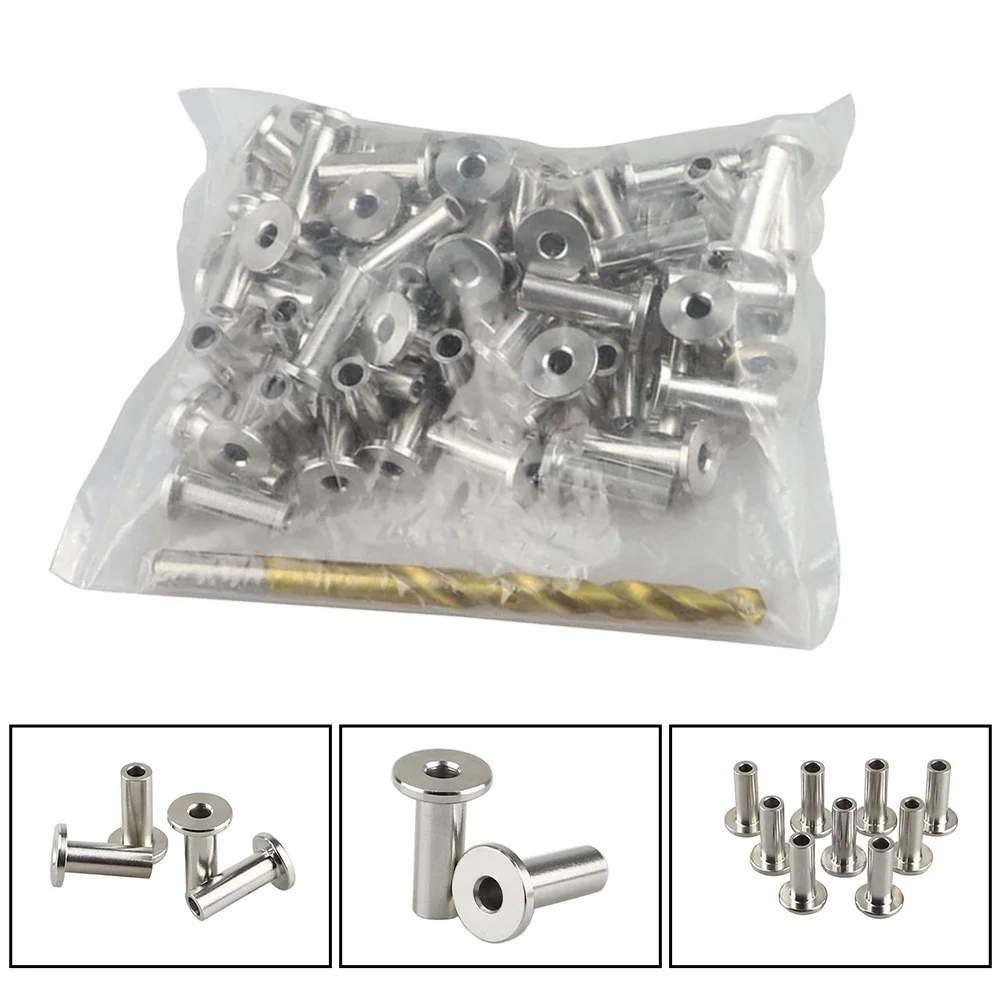 

Stainless Steel Cable Accessories Wire Rope Protectors Designed for Stair Applications Set of 50 Plus a Drill Bit