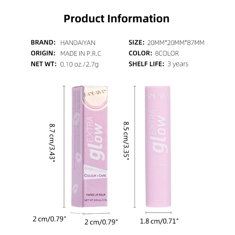 Tinted Lip Balm Tinted Lipstick Moisturizing Lip Balm Buildable Lipstick Hydrating Chapped Lips Soft Lip Moisturizer