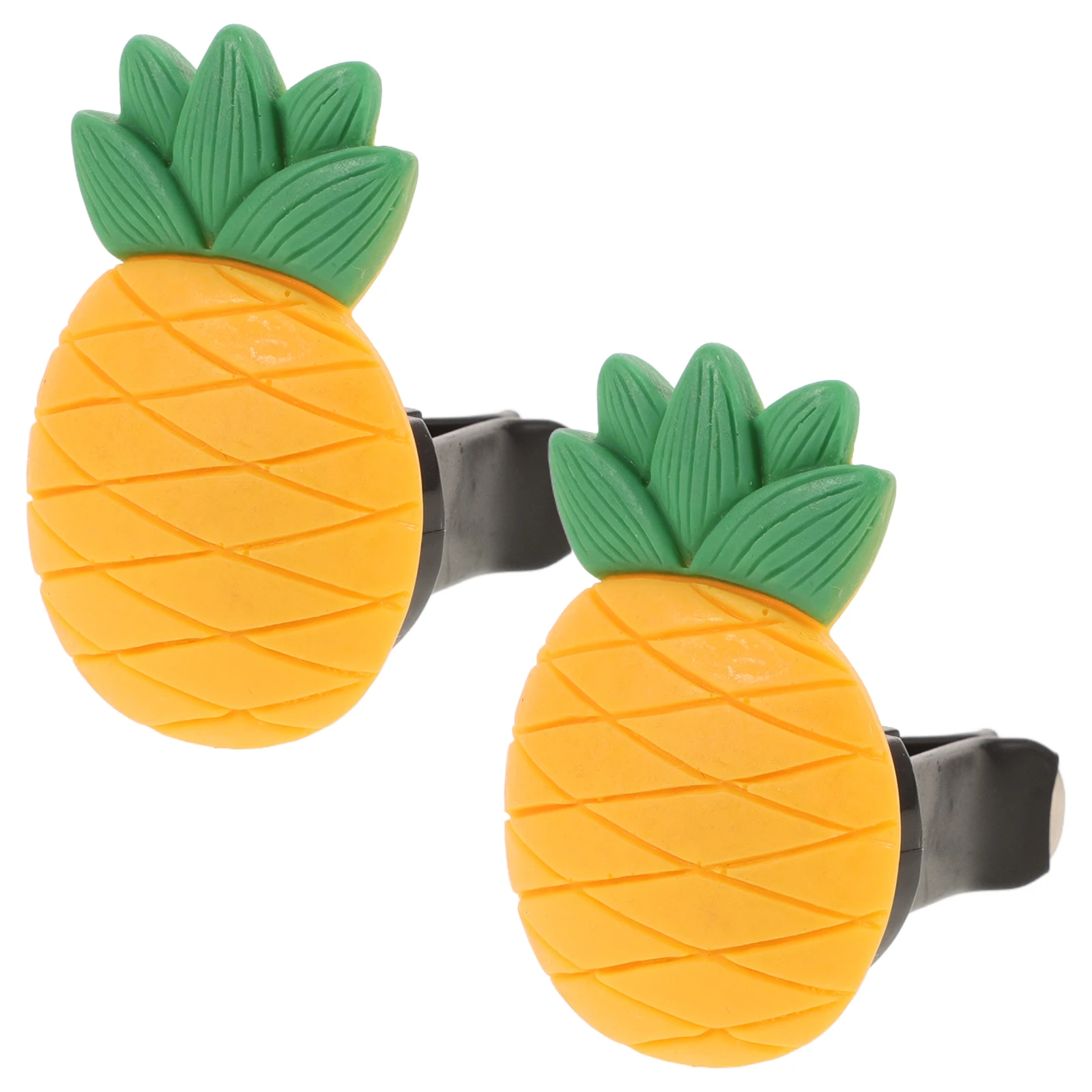

2pcs Car Air Freshener Vent Clips Cute Pineapple Design Adjustable Fragrance Clips For Car Air Vent Kawaii Accessories