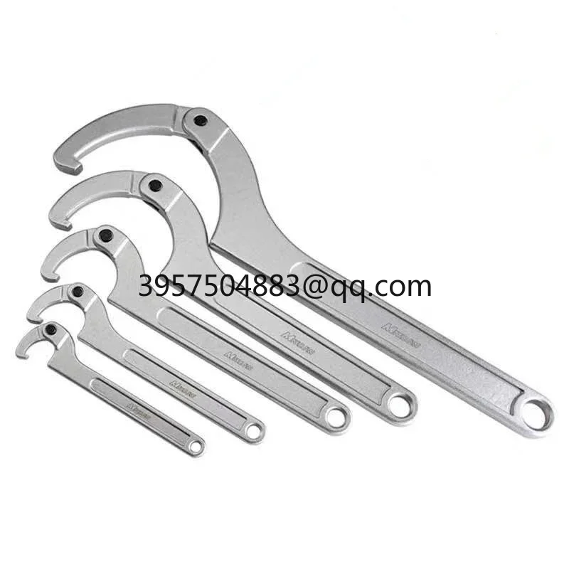 Round Nut Adjustable Hook-type Wrench Multifunction Universal Spanner Snap Grip Tools Crescent Wrench Llaves