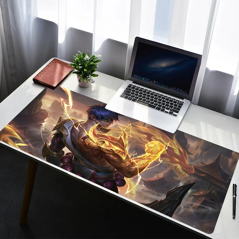 

Mouse Pad Laptop Non Slip Extended Desktop Mouse Mat Rubber Keyboard Pad L-league Of Legends Lee Sin Gaming Accessories Mousepad