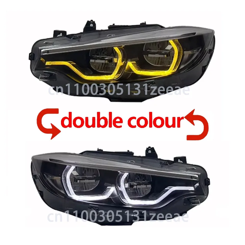 For 2016-2019 BMW M3 M4 F80 F82 F32 F33 F36 Yellow And White Dual-color Conversion DRL Daytimerunning Light LED Chip