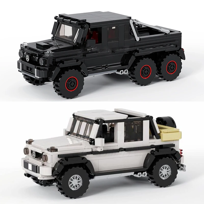 

MOC G63 6x6 Pickup Truck G650 Landaulet Building Blocks SUV Off-road Car Racing Vehicle Model Bricks Toys Gifts For Men Boys