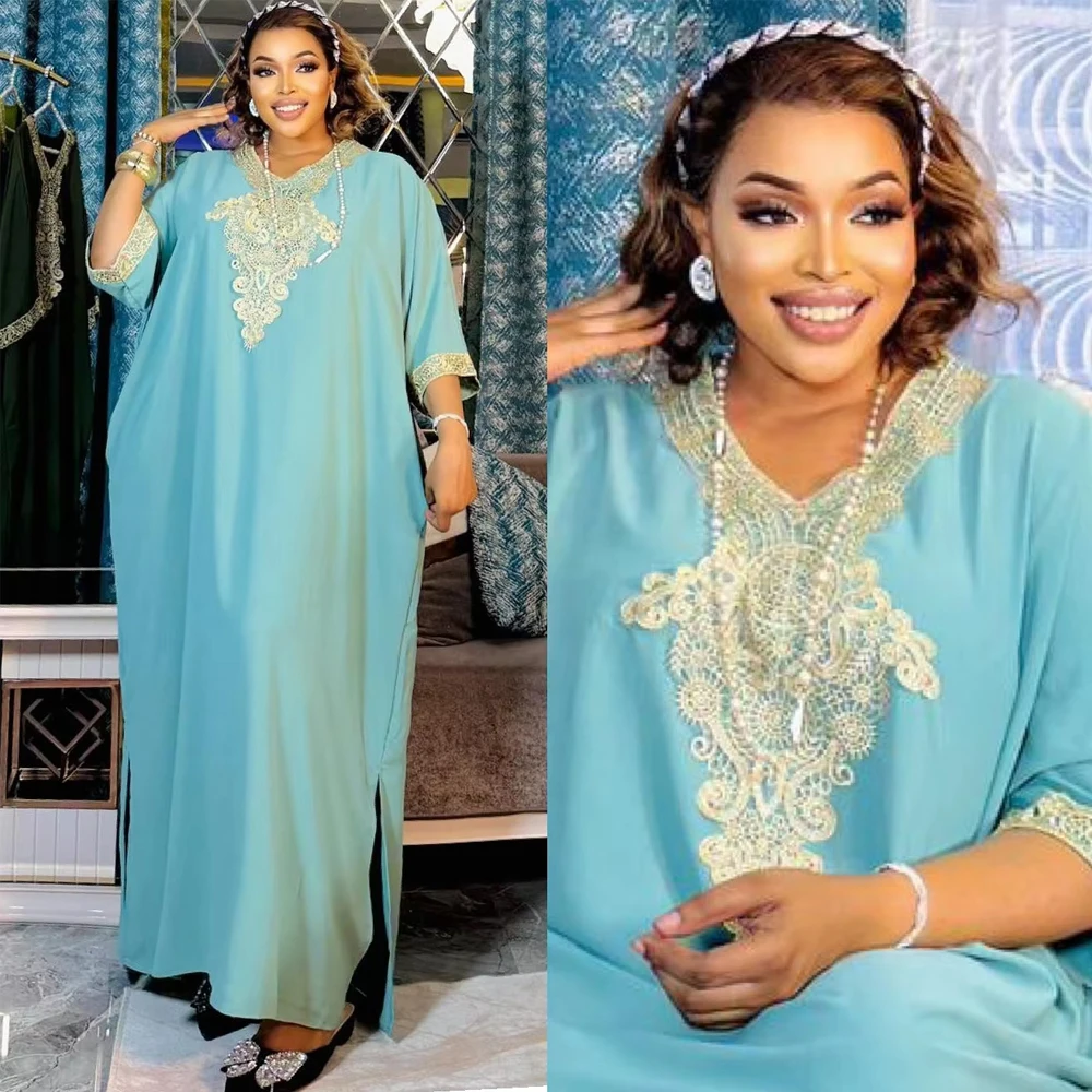 Vestidos de Gasa Primavera 2026 para Mujer, Elegantes Abayas Largas, Maxi Vestidos, Caftán de Dubái, Turquía, Vestido de Fiesta, Noche, Ropa Africana