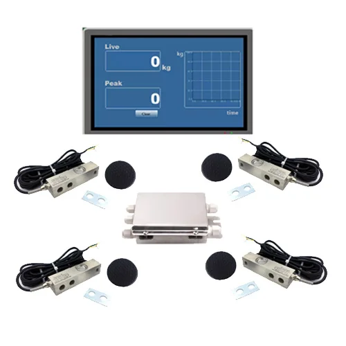 Ganadera 2 toneladas para báscula de ganado Timbangan Digital 500 kg celda de carga de pesaje con sensores de fuerza de monitor báscula de suelo Mv
