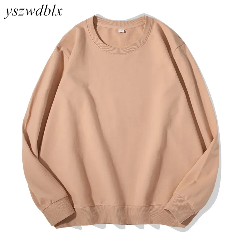 Spring Autumn Womens Sweatshirt 2024 O-neck Solid Harajuku Pullovers Multicolor Casual Cotton Woman Sweatshirts Knit Streetwear