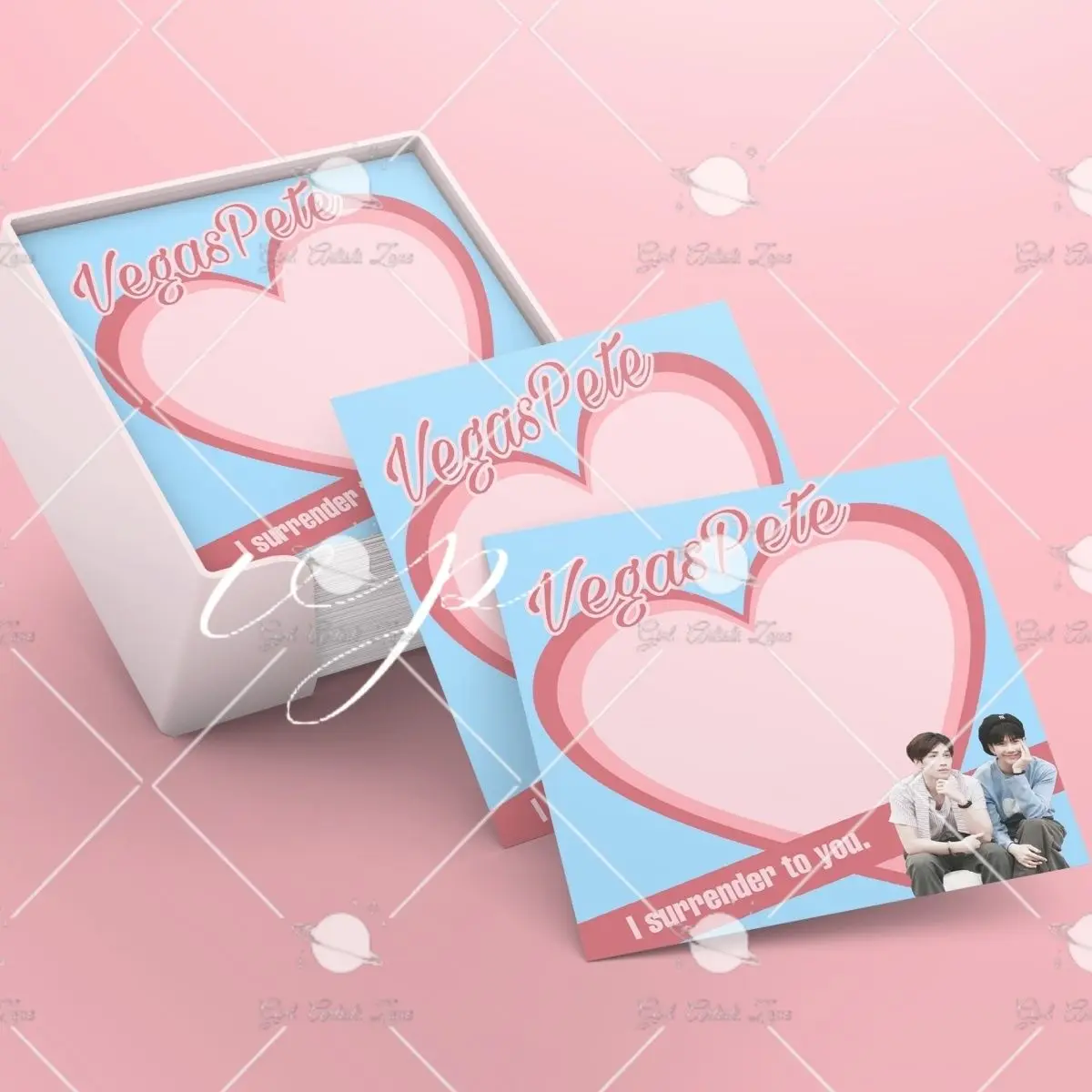 

2PCS New Thailand Stars Drama VP Pete biblebuild BBBuild Photo Cute BBBuild Notebook stickers sticky notes Gift