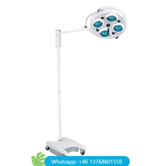 Hospital Operating Room Vertical 4 Reflector Shadowless Surgical Lamp With Emergency Power Backup