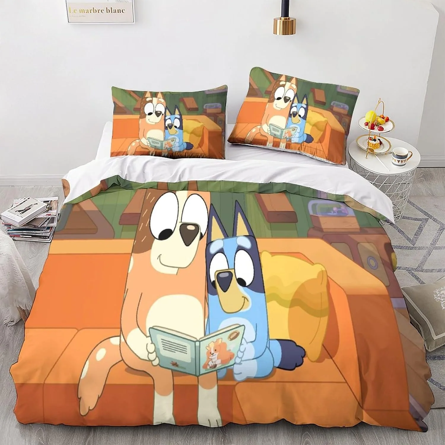 Duvet Cover B-Bluey 3D Exquisite Cartoon B-Bingo Digital Printing Bedding Set Comforter Bed Youth Home Decor Kids Boys Gift ﻿