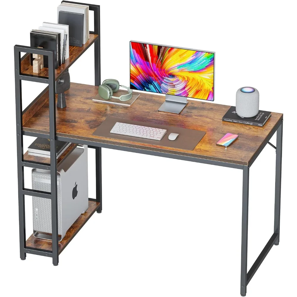 

Computer Desk 40 inch with Storage Shelves Study Writing Table for Home Office,Modern Simple Style