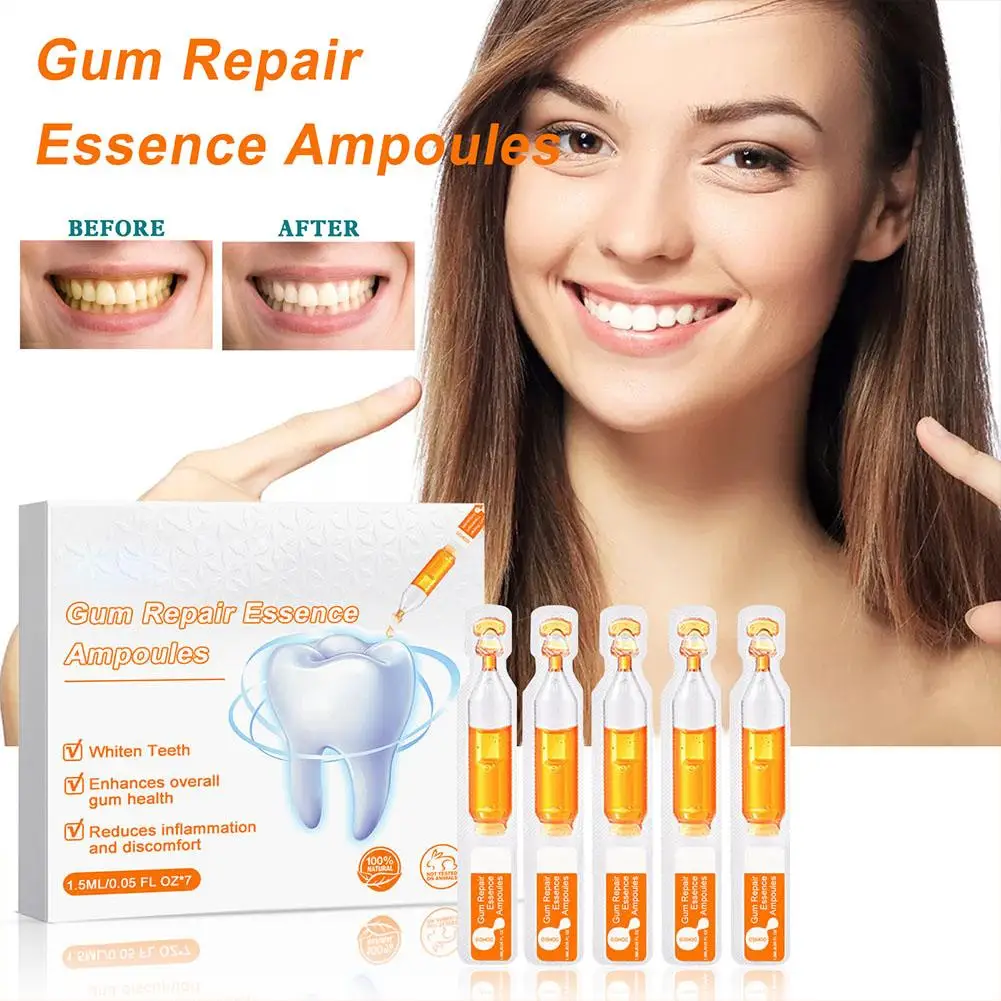 New Gum Repair Treatment Ampoules Oral Care Essence Cleaning Breath Toothache Remove Fresh Liquid Relief Swelling Gums Gingiva