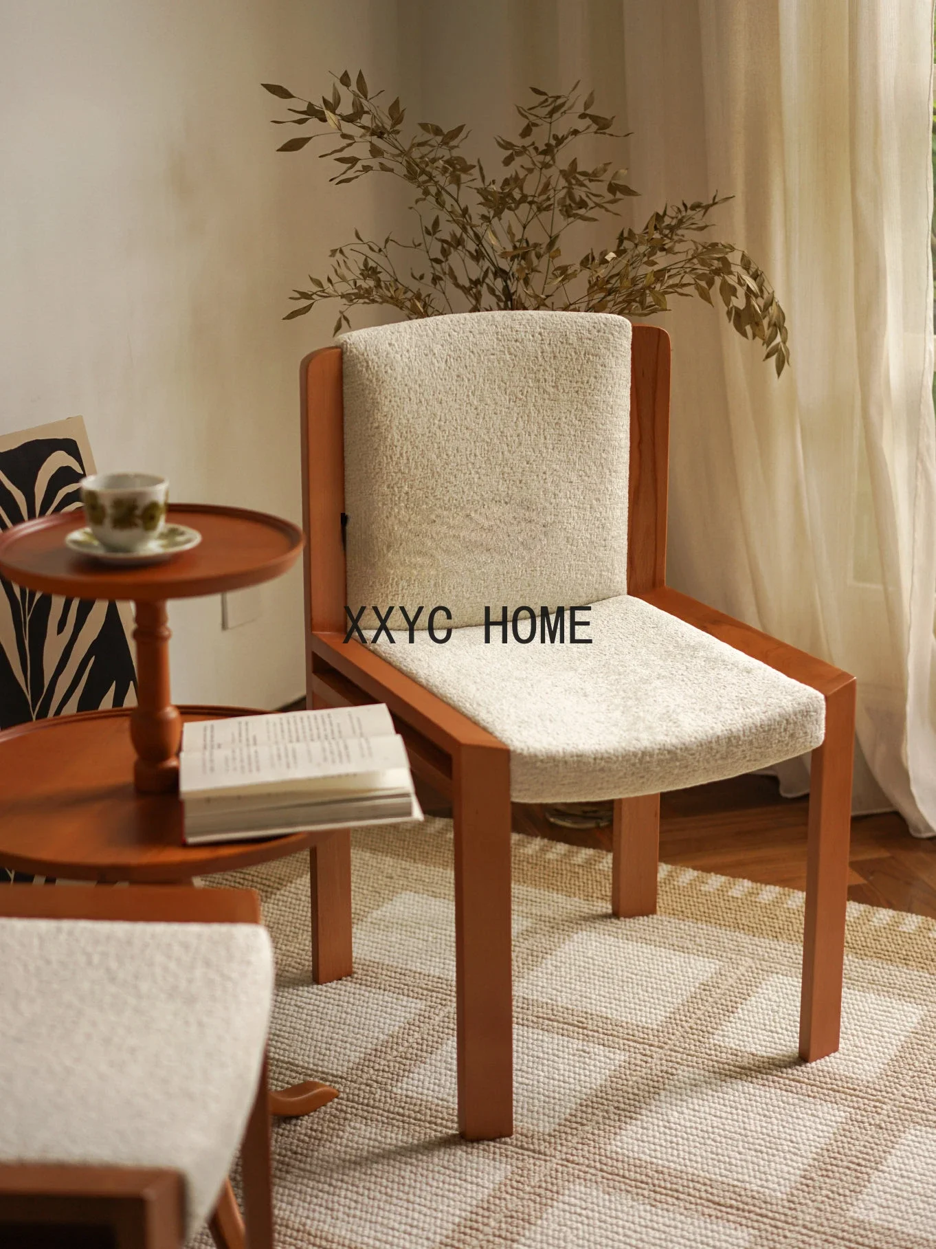 Modern Minimalist Dining Chair Dining Table Home Desk Backrest Chair Dining Room