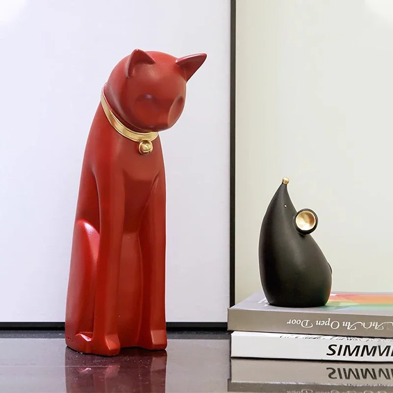 

Creative home room decoration furnishings, cute cat ornaments, study room decorations