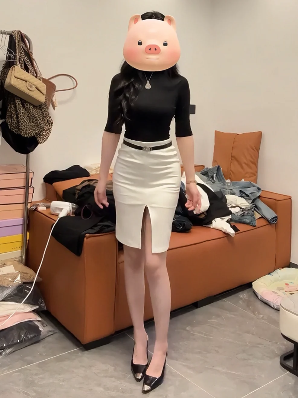 Elegante, asymmetrische rok me - Women'S Fashion Business Casual recensie en prijs