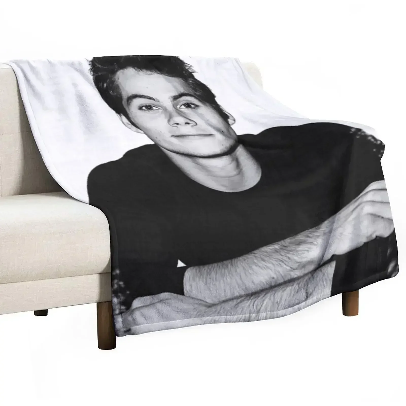 

Dylan O'Brien Throw Blanket Nap Stuffeds funny gift Blankets Sofas Of Decoration Blankets