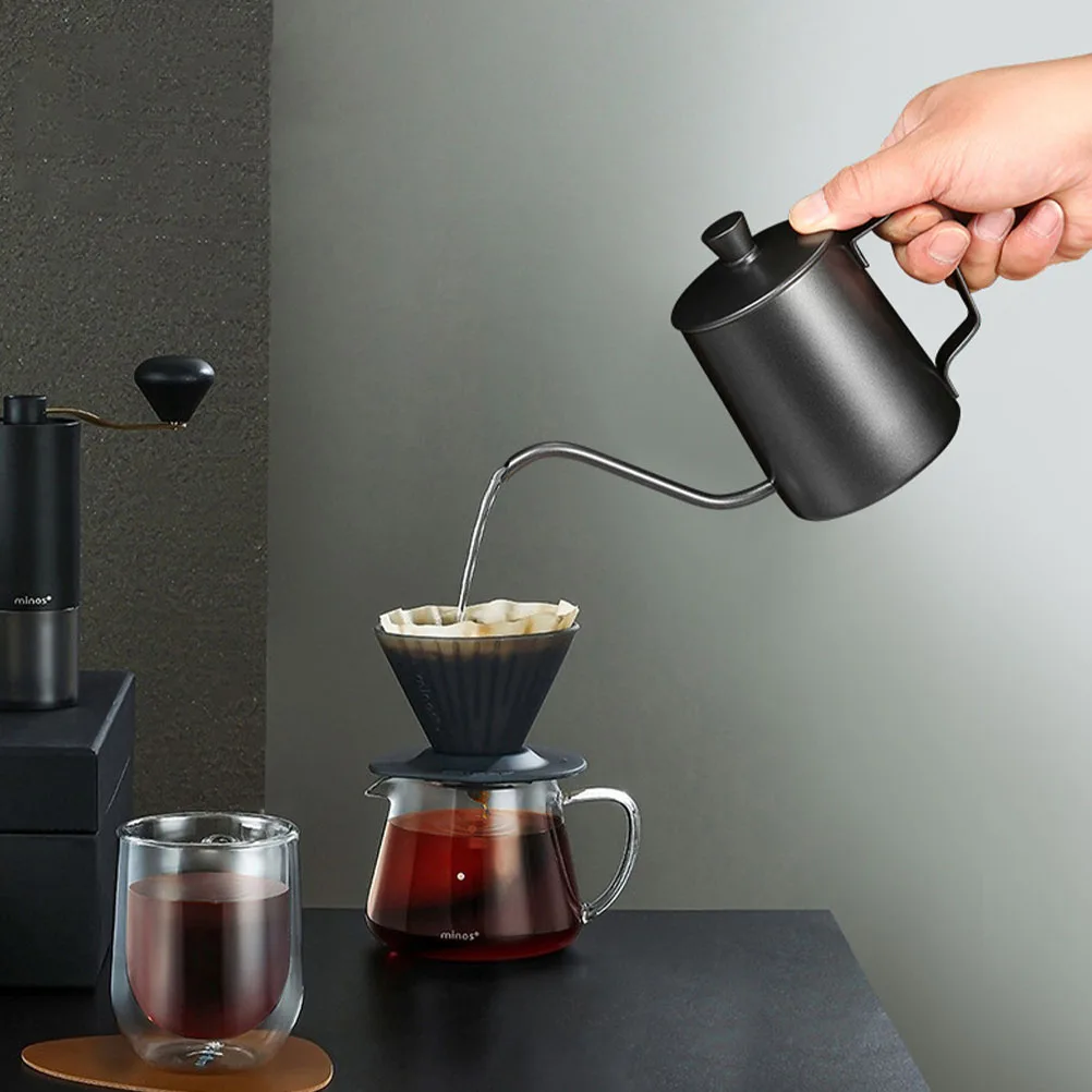 

Stainless Steel Kettle Teapot Household Water Pot For Tea Coffee Juice Hot Cold Drinks Black Universal Coffee Container
