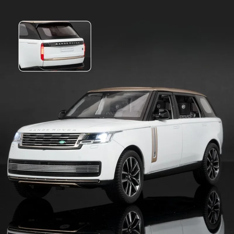 Simulation 1:24 Range Rover SV 2022 Alloy SUV Car Model Diecast Toy Vehicle Children Boy Gift Collection Miniature Voiture