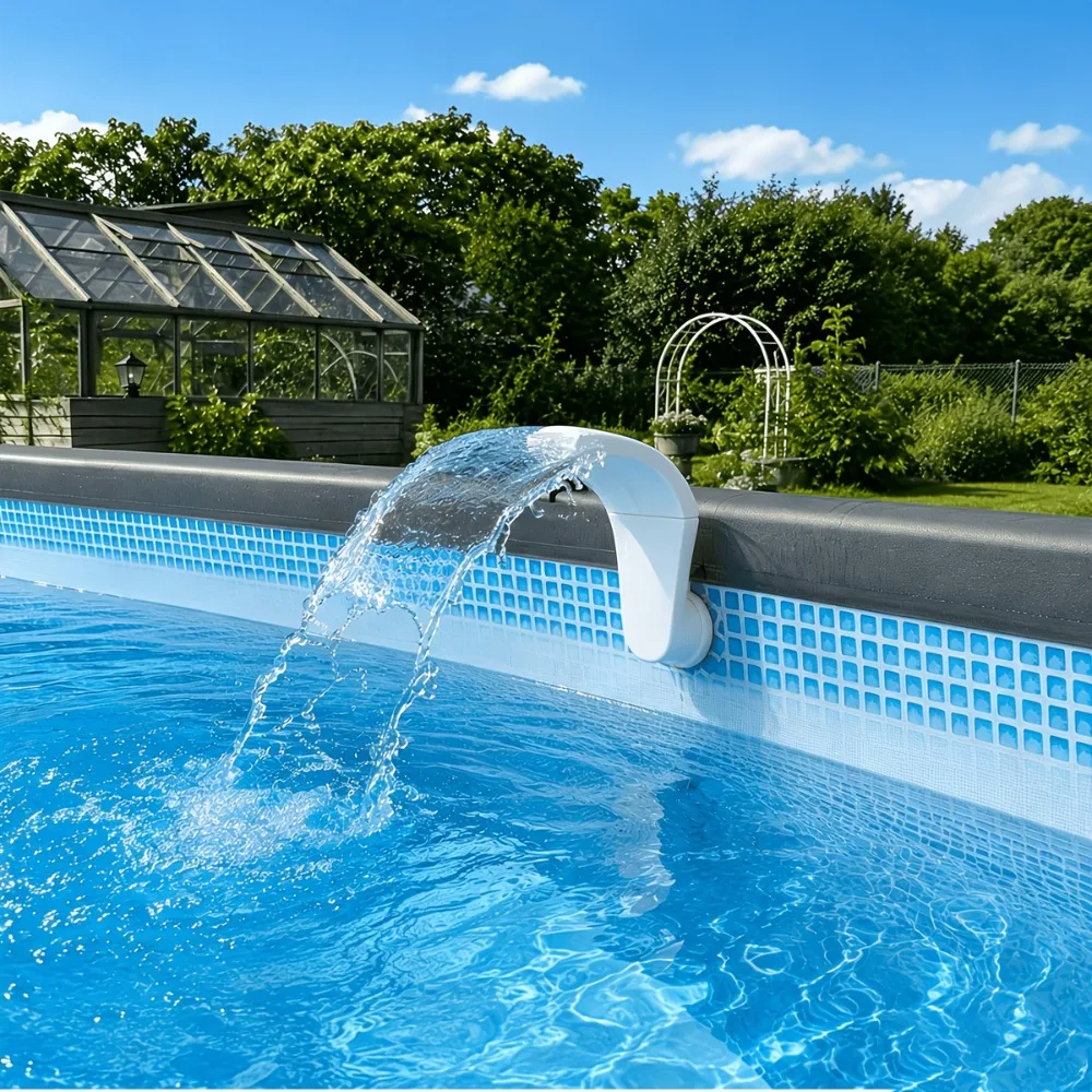 1 ensemble de pulvérisateurs de fontaine pour piscine avec interface filetée universelle pour une installation facile. et un débit d'eau stable
