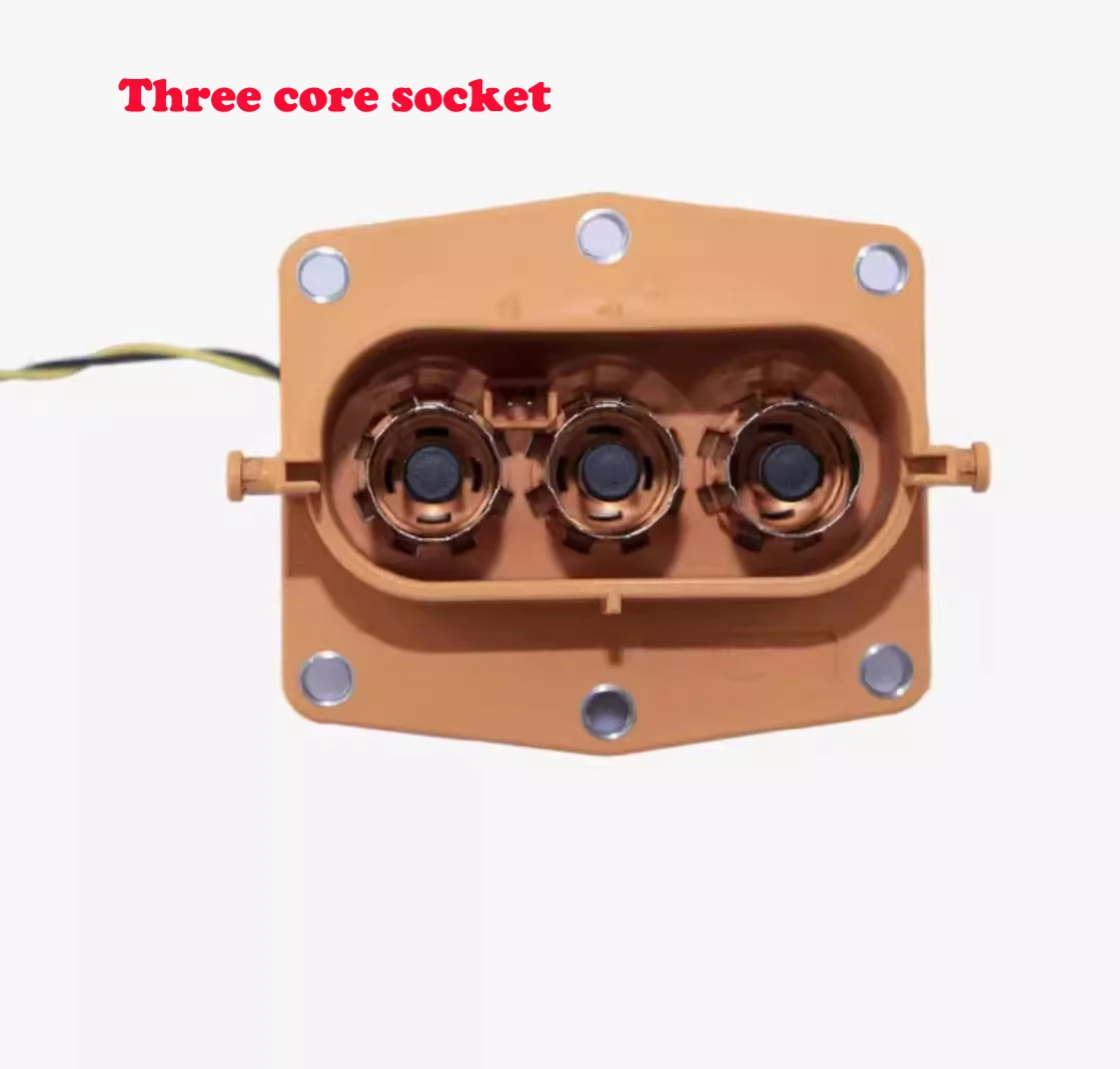 Hochspannungsstecker, 8 mm, 3-polig, gerader/gebogener Stecker, elektrischer neuer Energiefahrzeug-Stecker und Buchse, Energiespeicher-Stecker