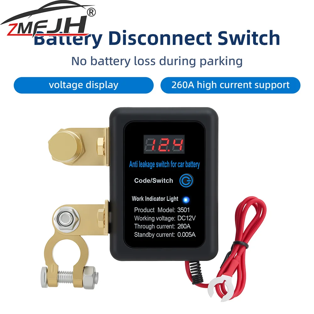 12V 260A Fernbedienung Batterie Cut Off Schalter Automatische Power Abschaltung Schalter Trennen Schalter Control Kill Schalter Für Auto Lkw