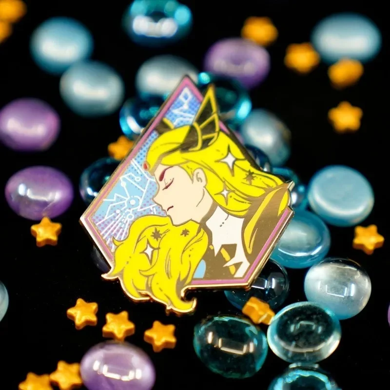 Nostalgia She Ra Hard Enamel Pins Princess Power Catra Adora Brooch Lapel Metal Fashion Badge Pin Backpack Jewelry Gifts 2021