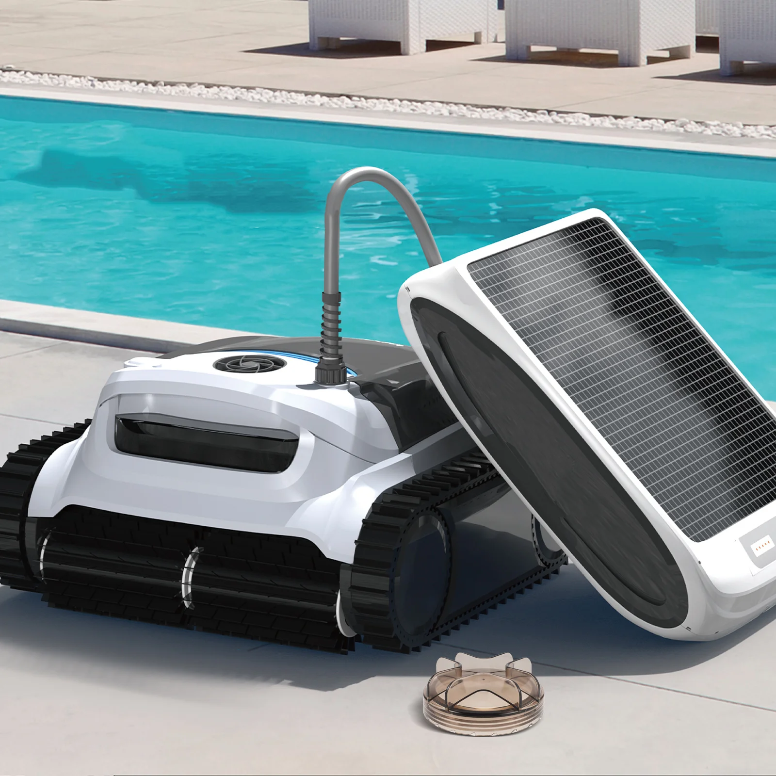 مصفاة غطاء مضخة خزان الرمل اسطوانة تصفية غطاء حمام السباحة المكونات فوق الأرض السباحة القهوة #4