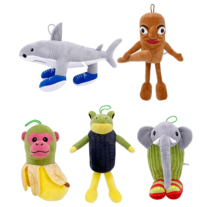 Yoimckay Tung Tung Tung Sahur Peluche Brainrot Italien - Tralalero Tralala Plush 25cm Pour Enfants