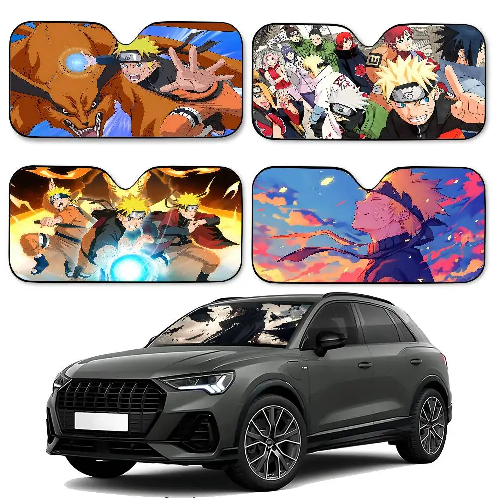 Anme-N-naruto-S Stylish And Trendy Windshield Sunshade, Car Windshield Cover, Car Sunshade Curtain, Car Sun Protection Cover