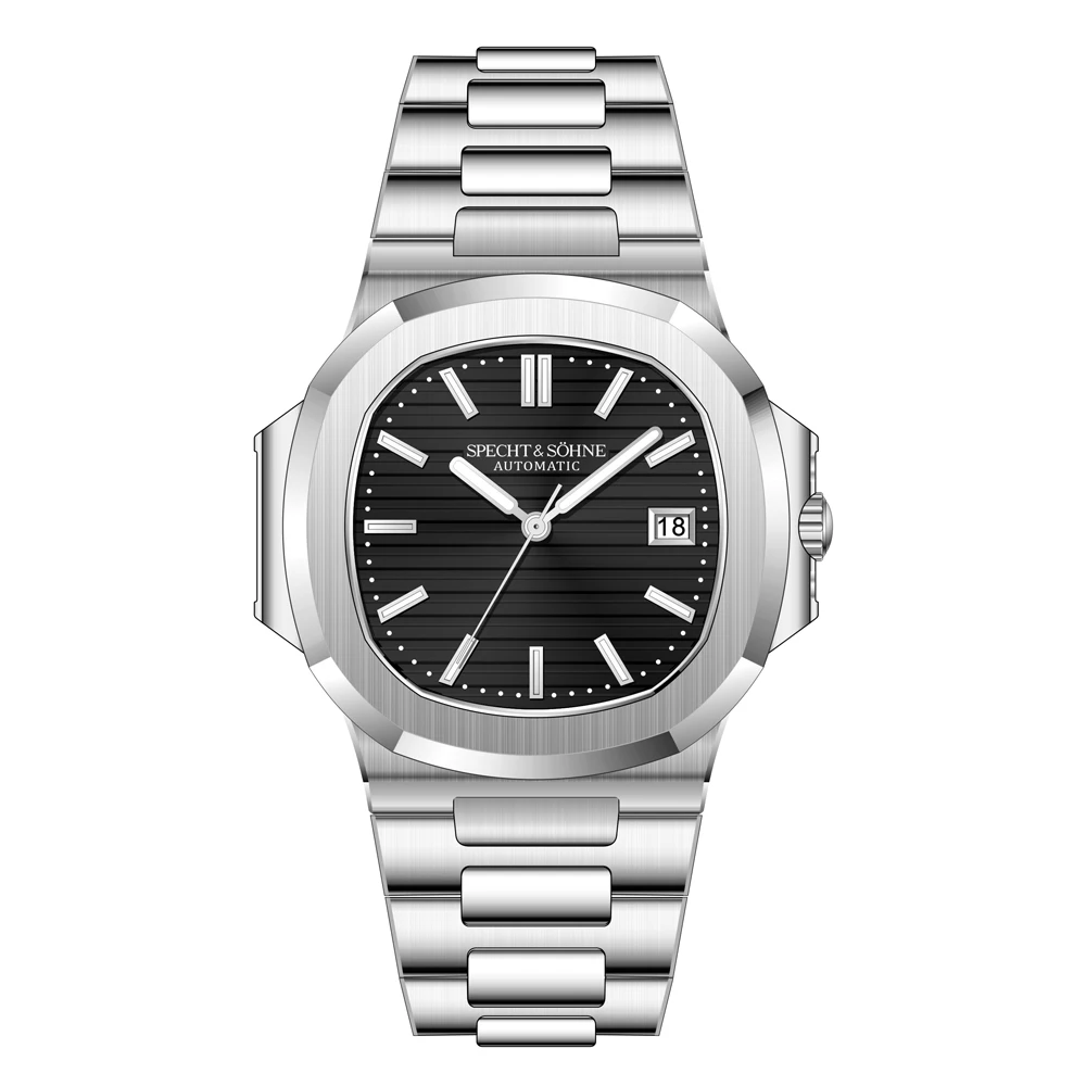 2025 Nieuwe Specht Sohne Heren Automatische Mechanische Horloges Saffierkristal Roestvrij Staal 50 M Waterdicht 5711 Horloge Voor Mannen