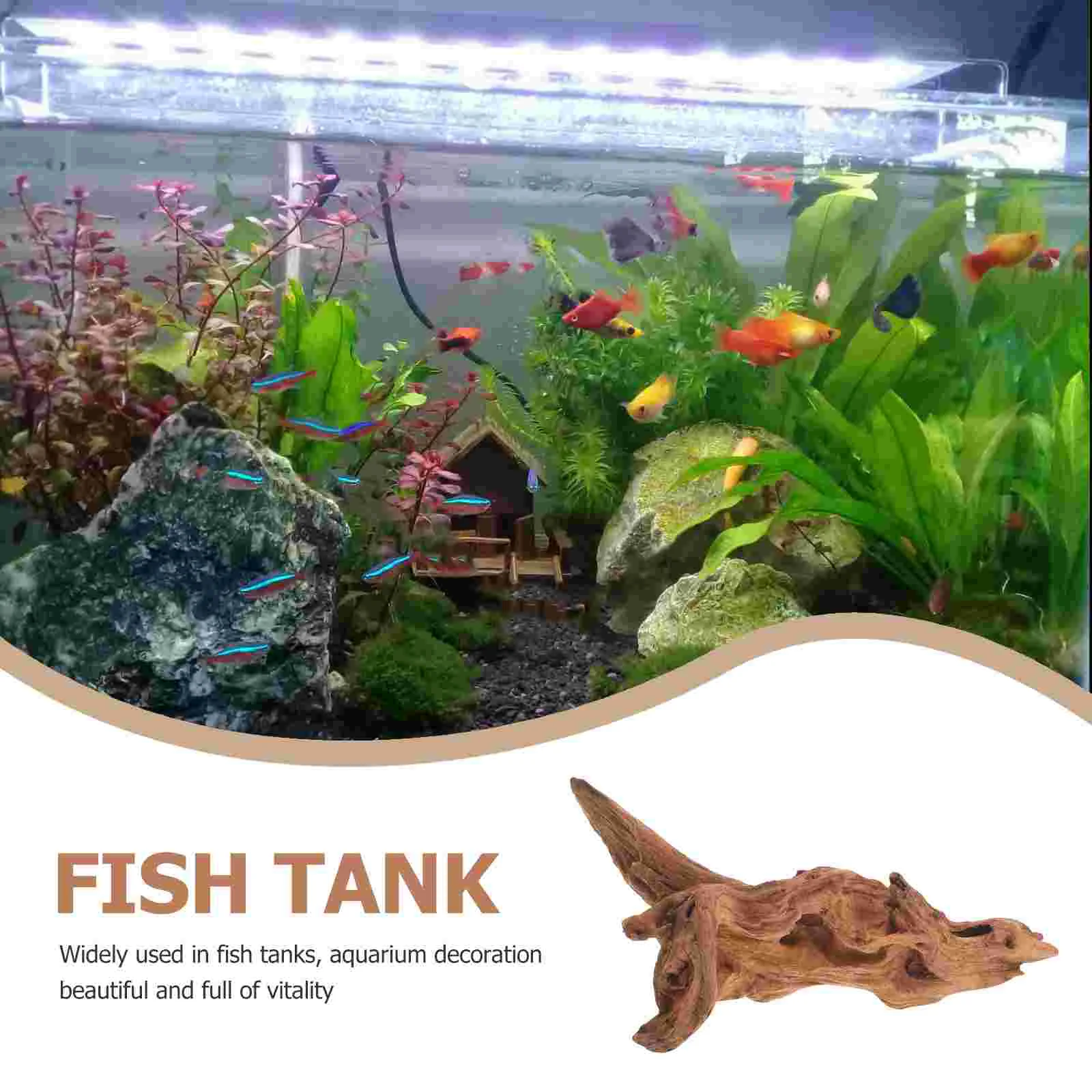 Aquarium Sunken Wood Dead-wood Decor Fish Tank Spot Goods for Craft Wooden Natural Tanks