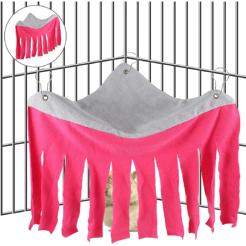 

Подходит для подвешивания палаток для хомяков и морских свинок, регулируемых угловых клетки для домашних животных, простых в установке.