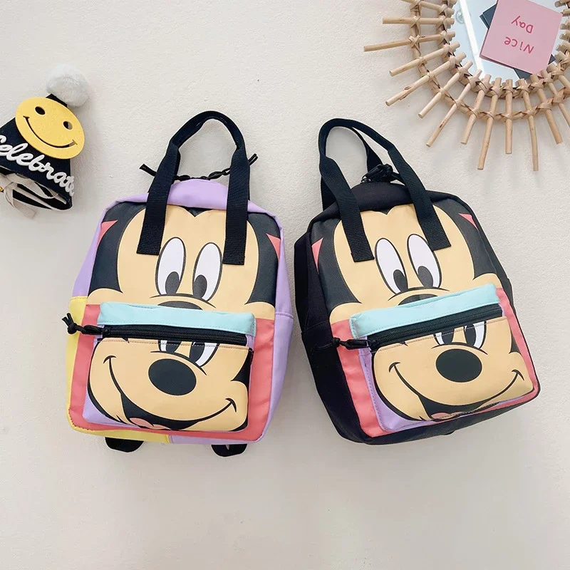 Cute Mickey Mouse Kids Bacpack Anime Donald Duck Plut Pattern Backpack Bag Cartoon School Bag Children\'s Small Travel Bag Gift