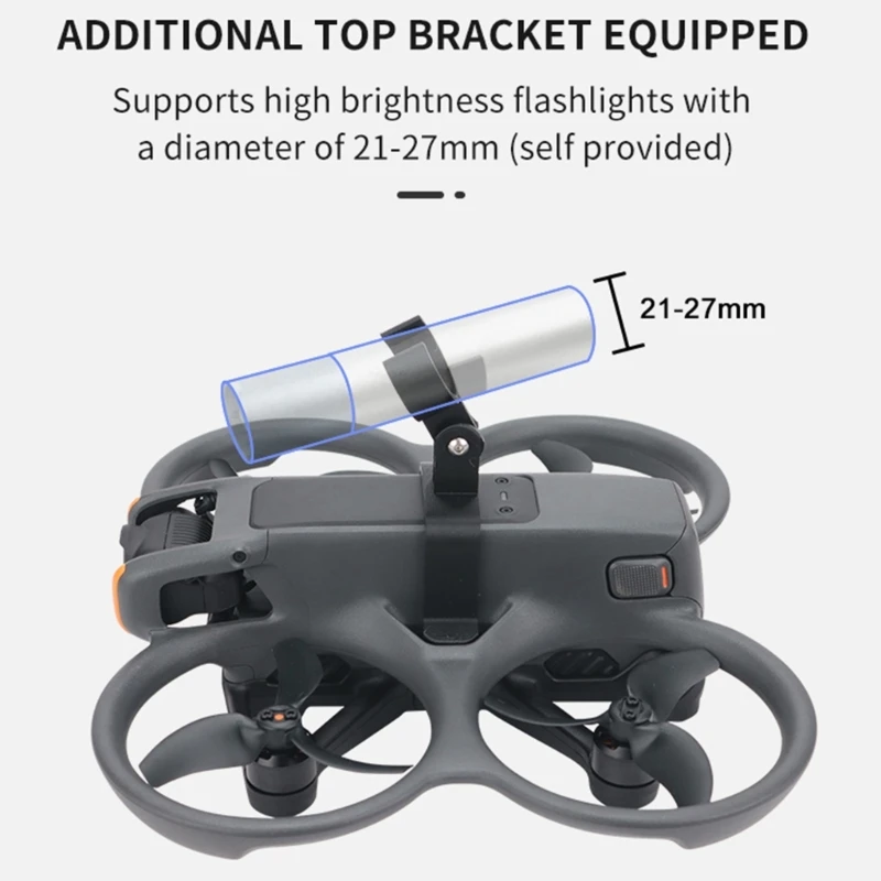Y1UB Drones Light High Luminosity LED Spotlights Mount Brackets for Avata 2