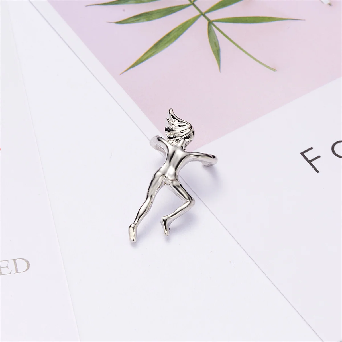 1PC Gold Color Silver Color Figure Shaped Earrings Ear Clip Climbing Climber Ear Cuff Non Pierced Ear Clip Cartilage Earrings