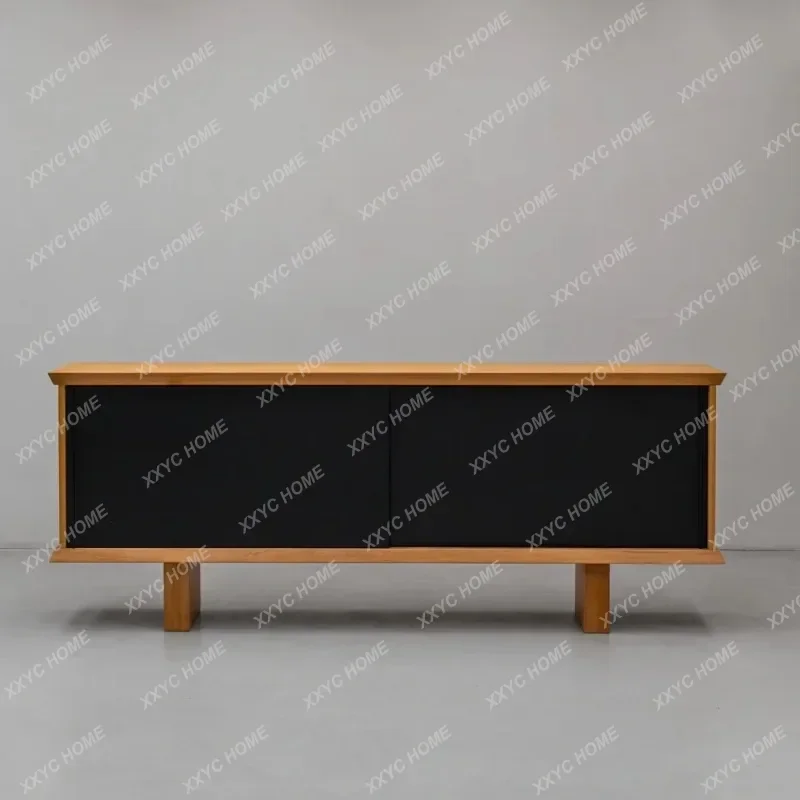 XX modern floor-to-ceiling solid wood paint side cabinet