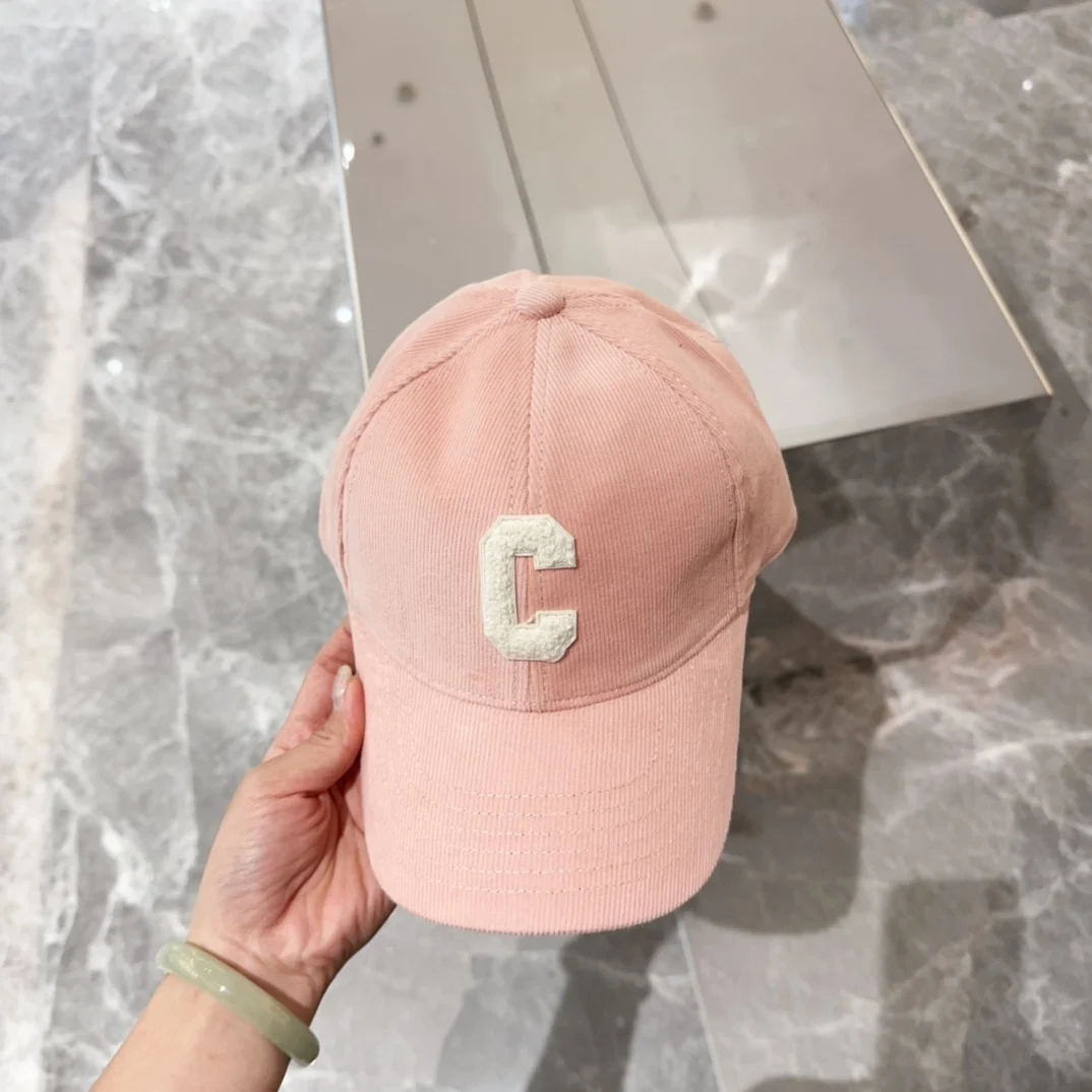 EVACANDIS Pink Baseball Cap Hat Women Ladies Luxury High Quality European Runway Designer